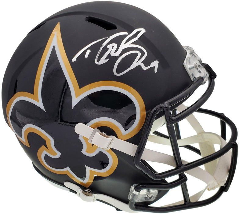 Drew Brees Autographed New Orleans Saints AMP Full Size Speed Replica Helmet Beckett BAS Stock #159125 - RSA