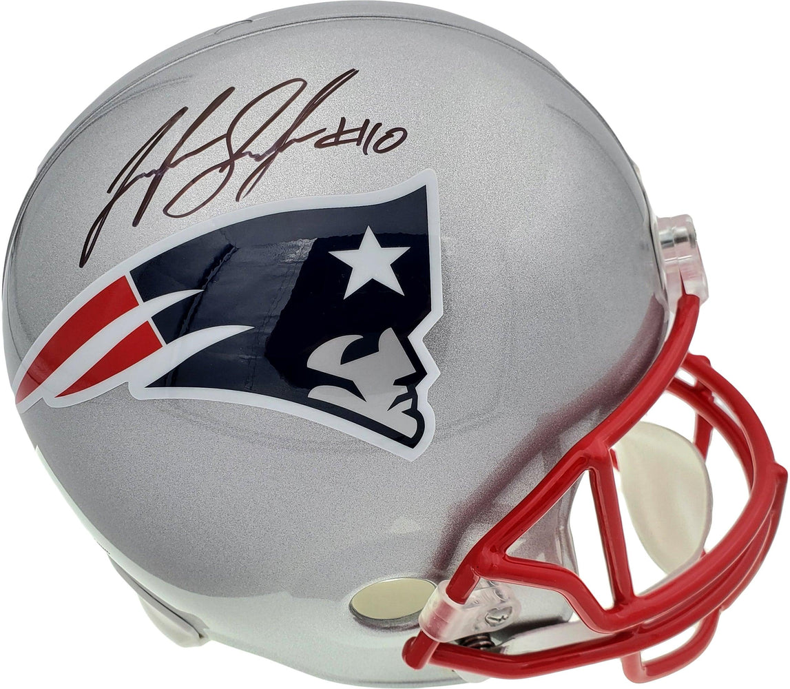 Josh Gordon Autographed New England Patriots Full Size Replica Helmet Beckett BAS Stock #139554 - RSA