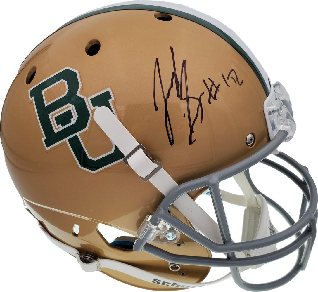 Josh Gordon Autographed Baylor Bears Gold Full Size Replica Helmet Beckett BAS Stock #131622 - RSA