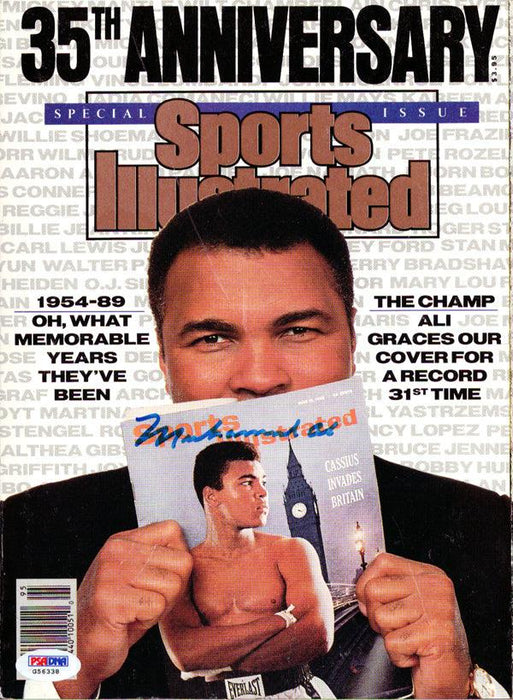 Muhammad Ali Autographed Sports Illustrated Magazine Vintage PSA/DNA #G56338 - RSA