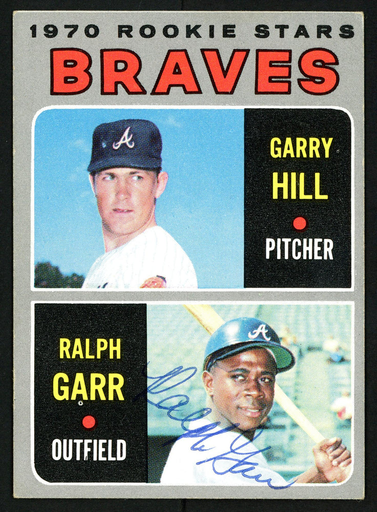 Ralph Garr Autographed 1970 Topps Rookie Card #172 Atlanta Braves SKU #153471 - RSA