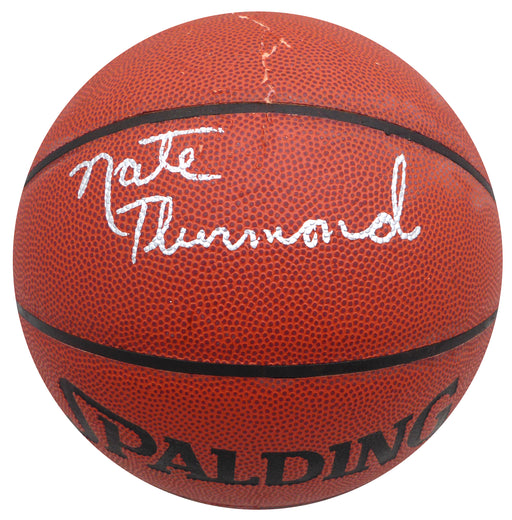 Nate Thurmond Autographed Spalding I/O Basketball Golden State Warriors Beckett BAS QR #BK44640