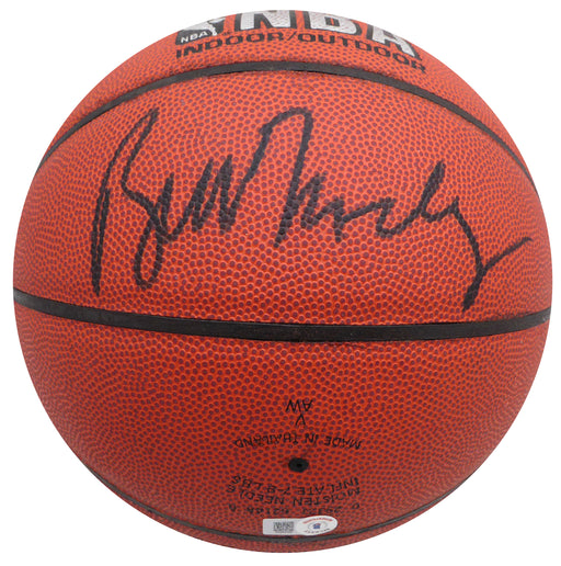 Bill Bradley Autographed Spalding I/O Basketball New York Knicks Beckett BAS QR #BK44642