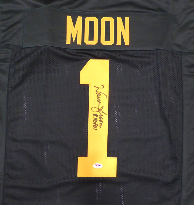 Edmonton Eskimos Warren Moon Autographed Green Jersey "CHOF 01" PSA/DNA #4A73469