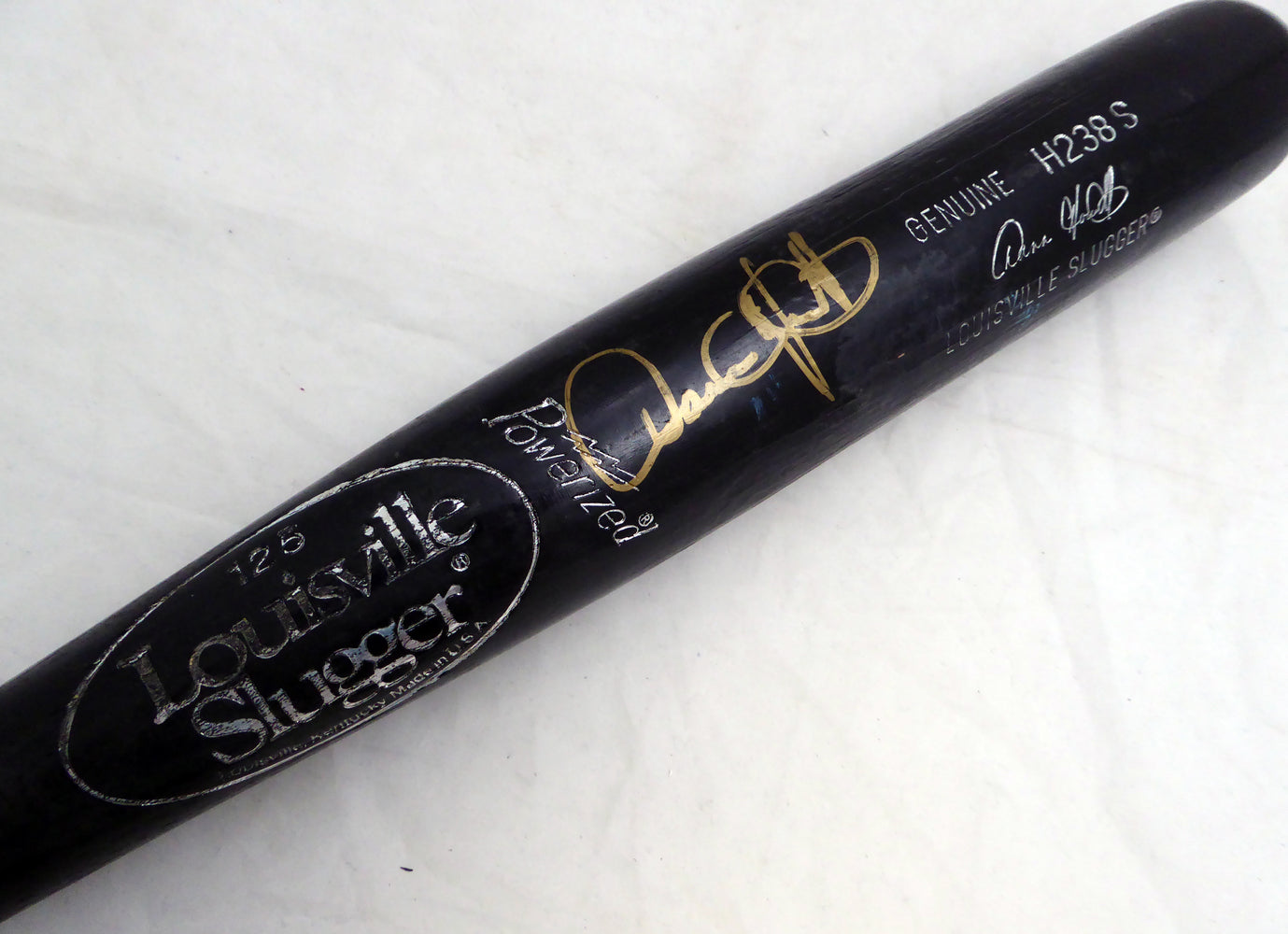 Dann Howitt Autographed Black Louisville Slugger H238S Game Used Bat Seattle Mariners Cracked SKU #214051
