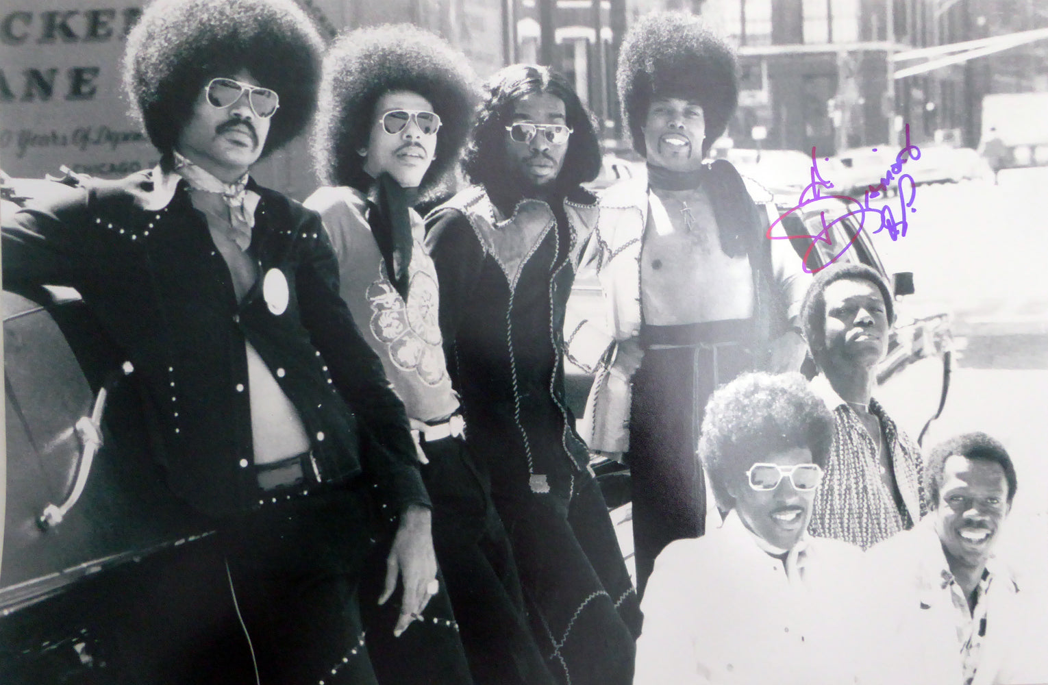 James "Diamond" Williams Autographed 12x18 Photo The Ohio Players SKU #214116