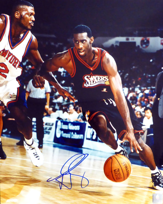 Tim Thomas Autographed 16x20 Photo Philadelphia 76ers SKU #214777