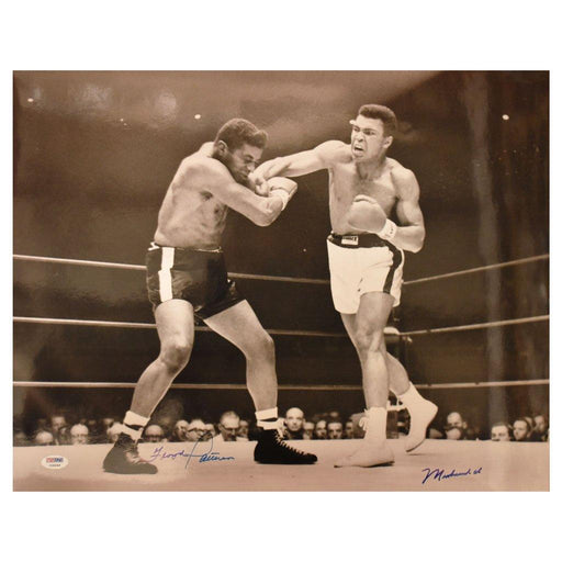 muhammad ali signed 16x20 vs floyd patterson psa loa i09244 certificate of authenticity