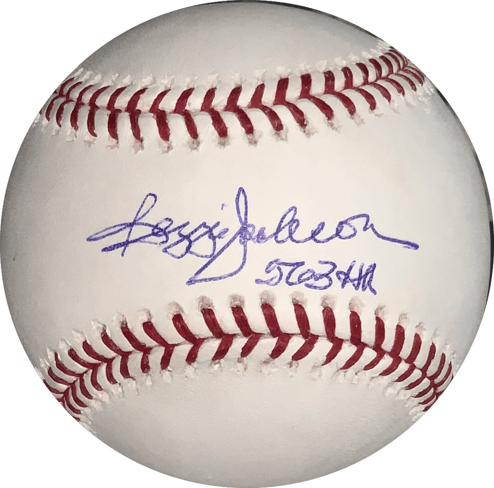 Reggie Jackson Autographed Official Major League Baseball (JSA) 563 HR Inscription - RSA