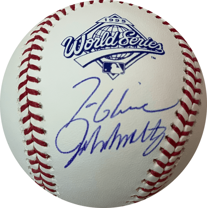 Tom Glavine & John Smoltz Dual Autographed 1995 World Series Official Major League Baseball (JSA) - RSA