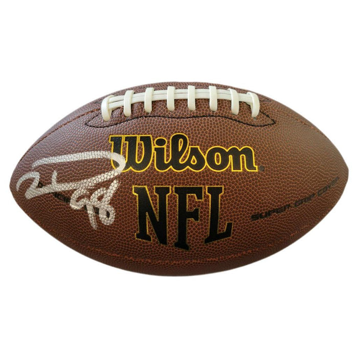 Robert Mathis Signed Wilson Official NFL Replica Football (JSA) - RSA