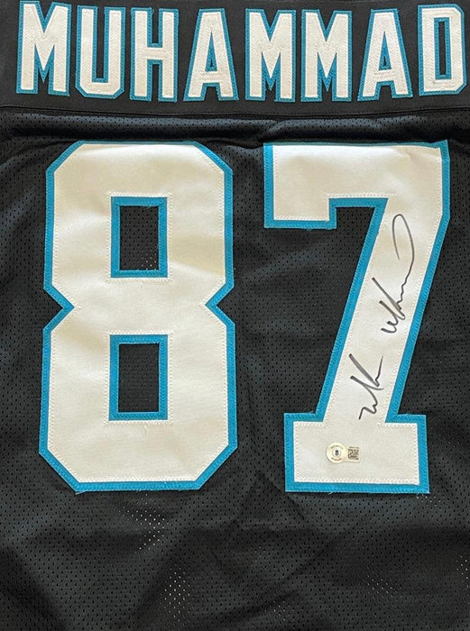 Muhsin Muhammad Signed Carolina Black Football Jersey (Beckett) - RSA