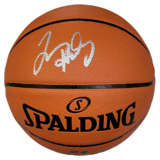 Tim Hardaway Signed Spalding NBA Silver Series Basketball (JSA) - RSA