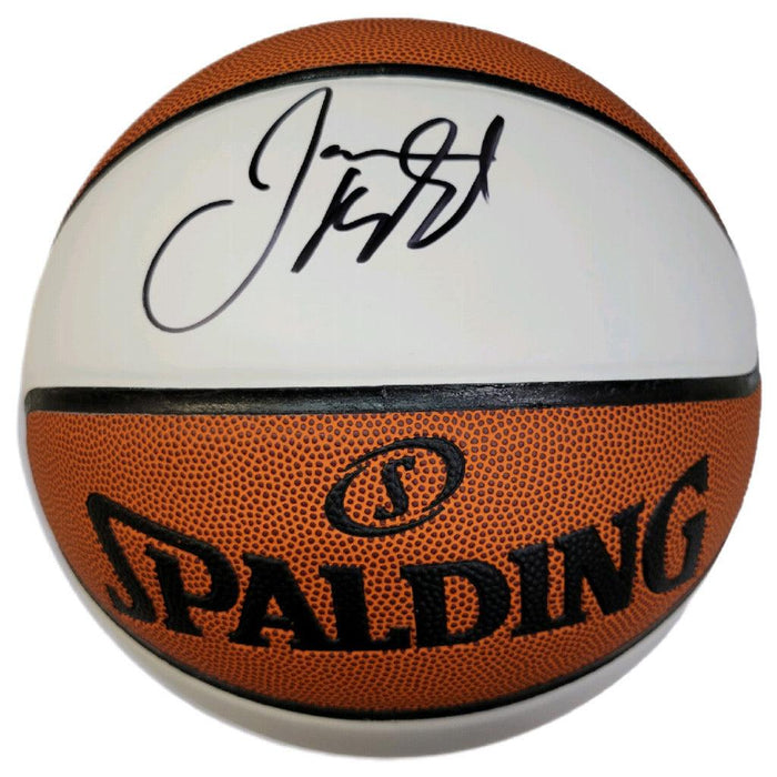 Jason Kidd Signed Spalding NBA White Panel Signature Basketball (Beckett) - RSA