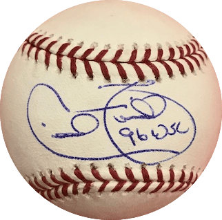 Cecil Fielder Autographed Official Major League Baseball (PSA) 96 WSC Inscription - RSA