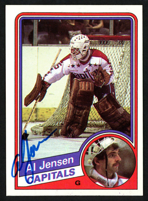 Al Jensen Autographed 1984-85 Topps Card #146 Washington Capitals SKU #151779 - RSA
