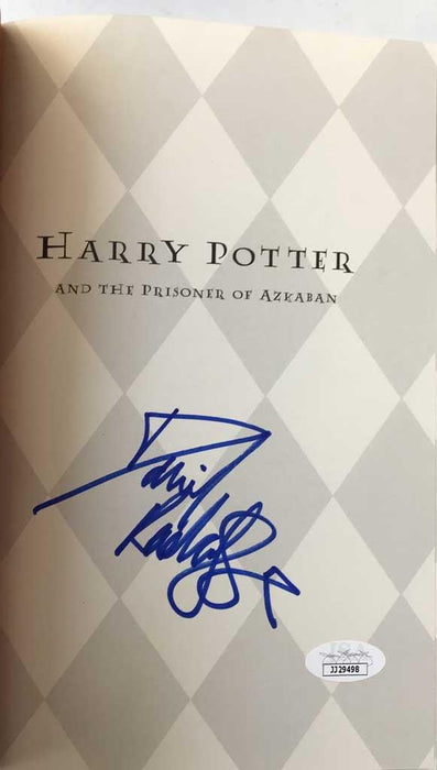 daniel radcliffe signed harry potter ans the prisoner of azkaban book jsa jj29498 top view