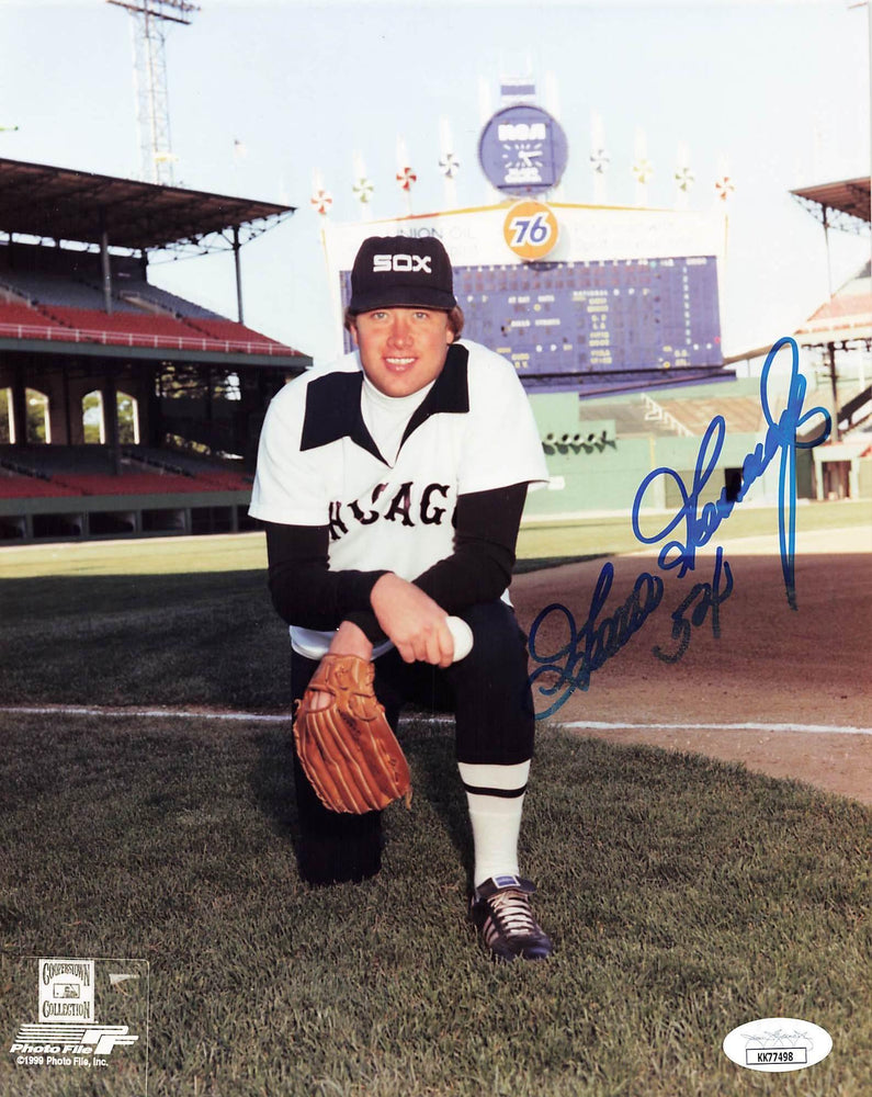 goose gossage signed and inscribed 54 8x10 vintage white sox photo jsa kk77498 certificate of authenticity