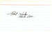 Hank Aaron Autographed 3x5 Index Card Atlanta Braves "Best Wishes" JSA #L02659 - RSA