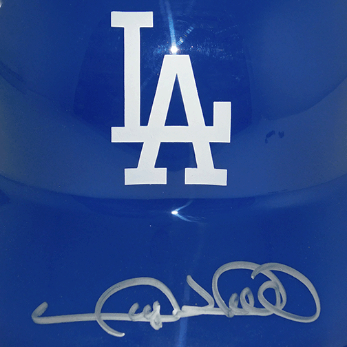 Gary Sheffield Autographed LA Dodgers Souvenir Full Size Baseball Helmet (JSA) - RSA