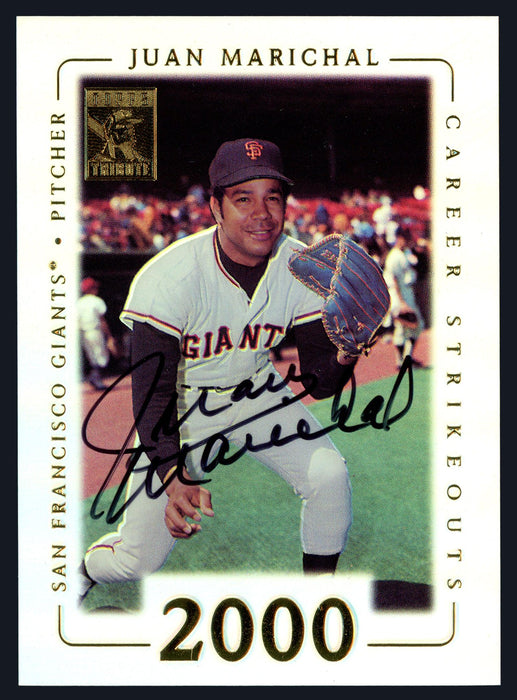 Juan Marichal Autographed 2002 Topps Tribute Card #45 San Francisco Giants Stock #152113 - RSA