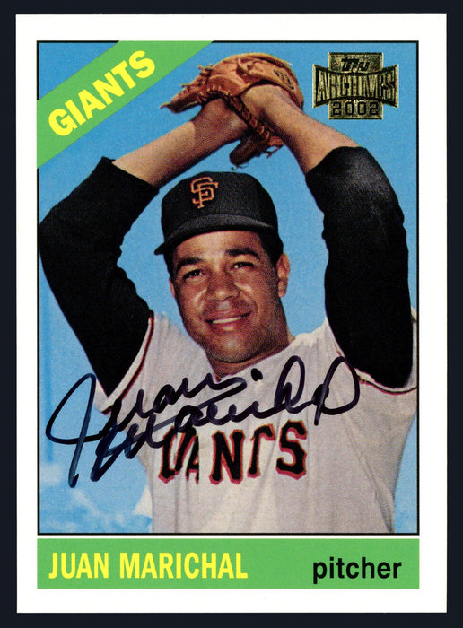 Juan Marichal Autographed 2002 Topps Archives 1966 Topps Reprint Card #114 San Francisco Giants Stock #152111 - RSA