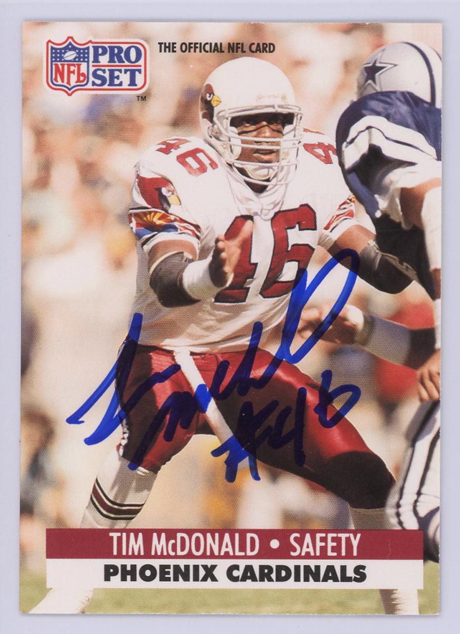 Tim McDonald Autographed 1991 Pro Set Card #264 Phoenix Cardinals SKU — RSA