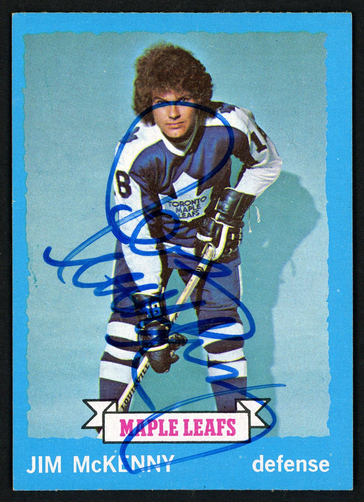 Jim McKenny Autographed 1973-74 Topps Card #39 Toronto Maple Leafs SKU #149978 - RSA
