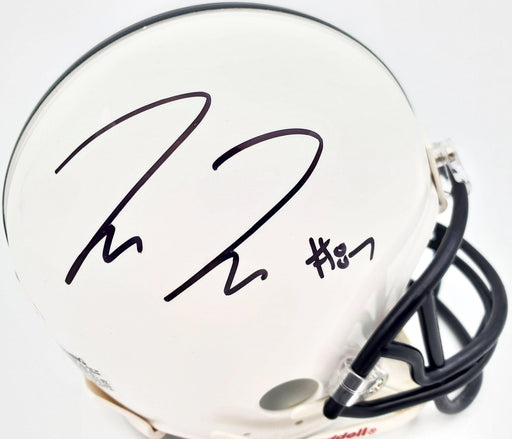 Pat Freiermuth Autographed Penn State Nittany Lions White Mini Helmet Beckett BAS Stock #191113 - RSA
