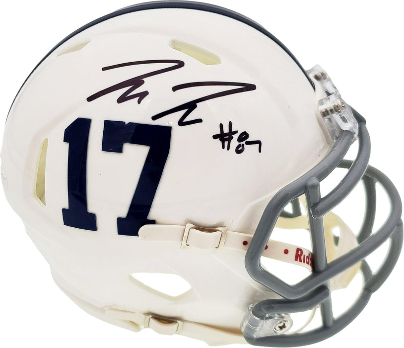 Pat Freiermuth Autographed Penn State Nittany Lions White Speed Mini Helmet Beckett BAS Stock #191112 - RSA