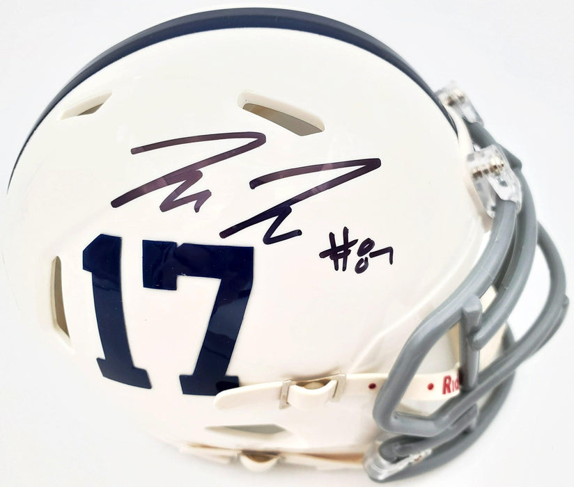 Pat Freiermuth Autographed Penn State Nittany Lions White Speed Mini Helmet Beckett BAS Stock #191112 - RSA