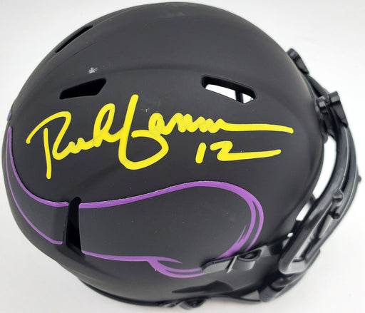 Rich Gannon Autographed Minnesota Vikings Eclipse Black Speed Mini Helmet Beckett BAS Stock #190033 - RSA