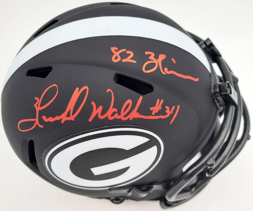 Herschel Walker Autographed Georgia Bulldogs Eclipse Black Speed Mini Helmet "Heisman 82" Beckett BAS Stock #185959 - RSA