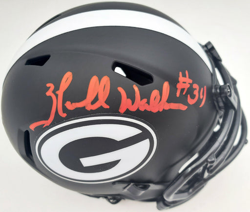 Herschel Walker Autographed Georgia Bulldogs Eclipse Black Speed Mini Helmet Beckett BAS Stock #185877 - RSA