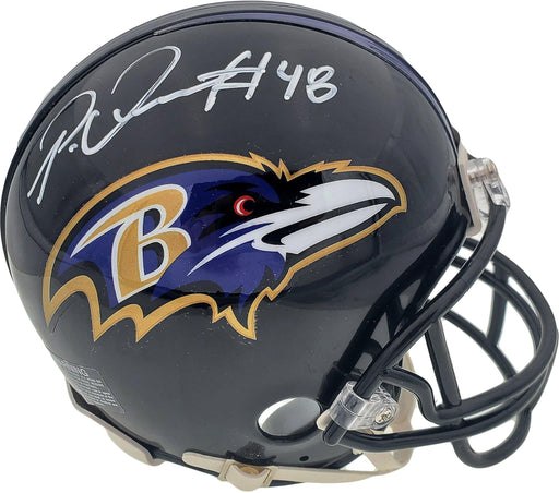 Patrick Queen Autographed Baltimore Ravens Mini Helmet Beckett BAS Stock #185831 - RSA