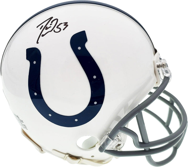 Darius Leonard Autographed Indianapolis Colts Mini Helmet Beckett BAS Stock #151203 - RSA