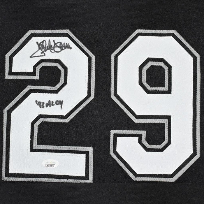Jack McDowell Signed 93 AL CY Inscription Chicago Black Baseball Jersey (JSA) - RSA