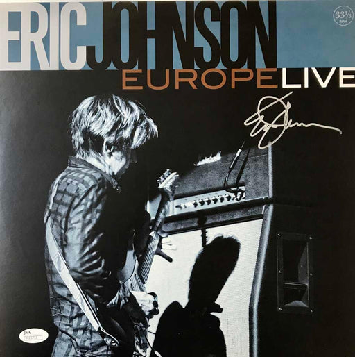 eric johnson signed europe live album jsa n15737 certificate of authenticity