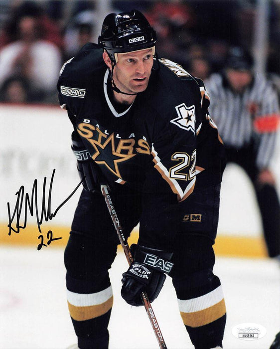 kirk muller signed 8x10 dallas stars photo jsa nn58567 certificate of authenticity