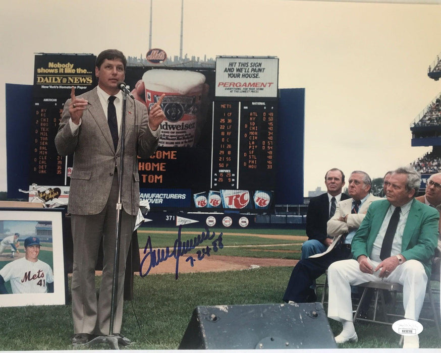 tom seaver signed and inscribed 32348 11x14 tom seaver day photo jsa nn58598 certificate of authenticity