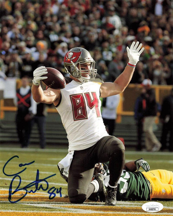 cameron brate signed 8x10 tampa bay bucaneers photo jsa nn88781 certificate of authenticity