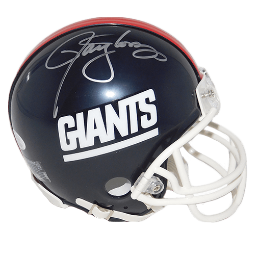 Lawrence Taylor New York Giants Autographed Mini Football Helmet Blue (JSA) - RSA