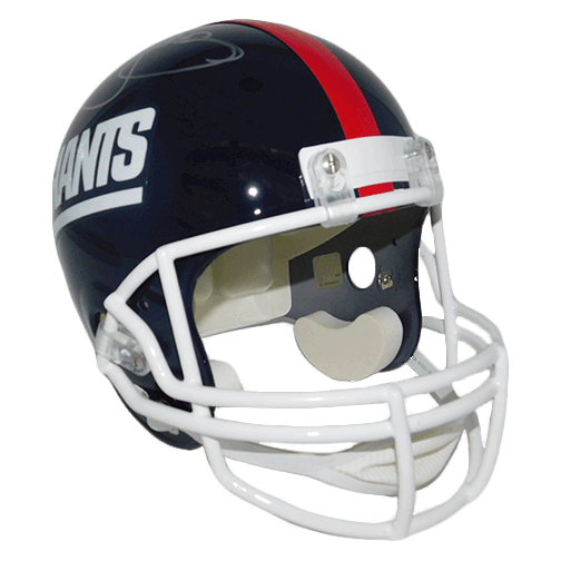 Lawrence Taylor New York Giants Autographed Mini Football Helmet Blue (JSA) - RSA
