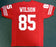 San Francisco 49ers Mike Wilson Autographed Red Jersey "4X SB Champs!" PSA/DNA Stock #104071 - RSA