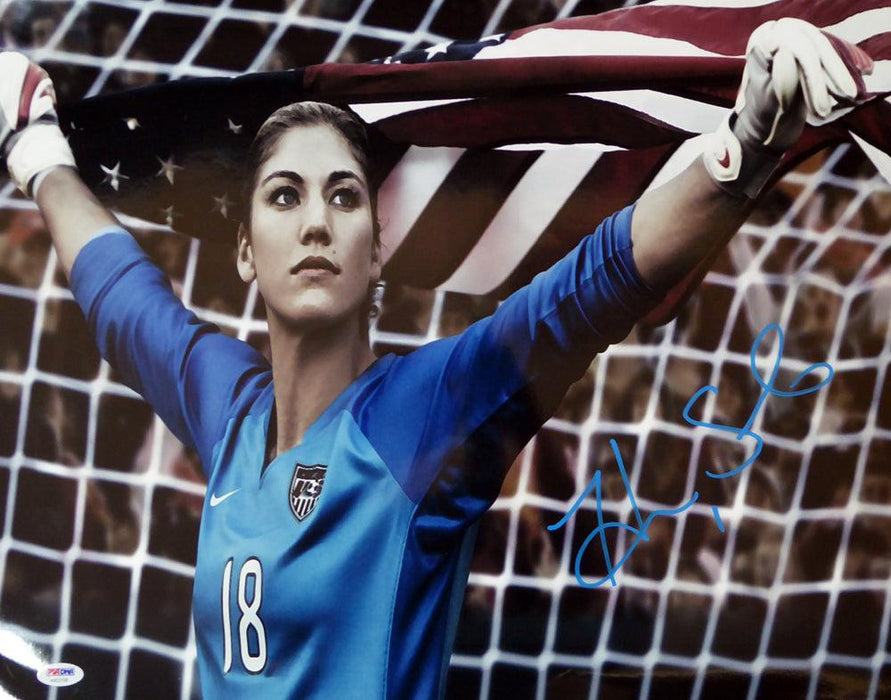Hope Solo Autographed 16x20 Photo Team USA PSA/DNA Stock #104207 - RSA
