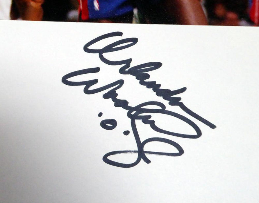 Orlando Woolridge Autographed 16x20 Matted Photo Detroit Pistons PSA/DNA #AB51626 - RSA