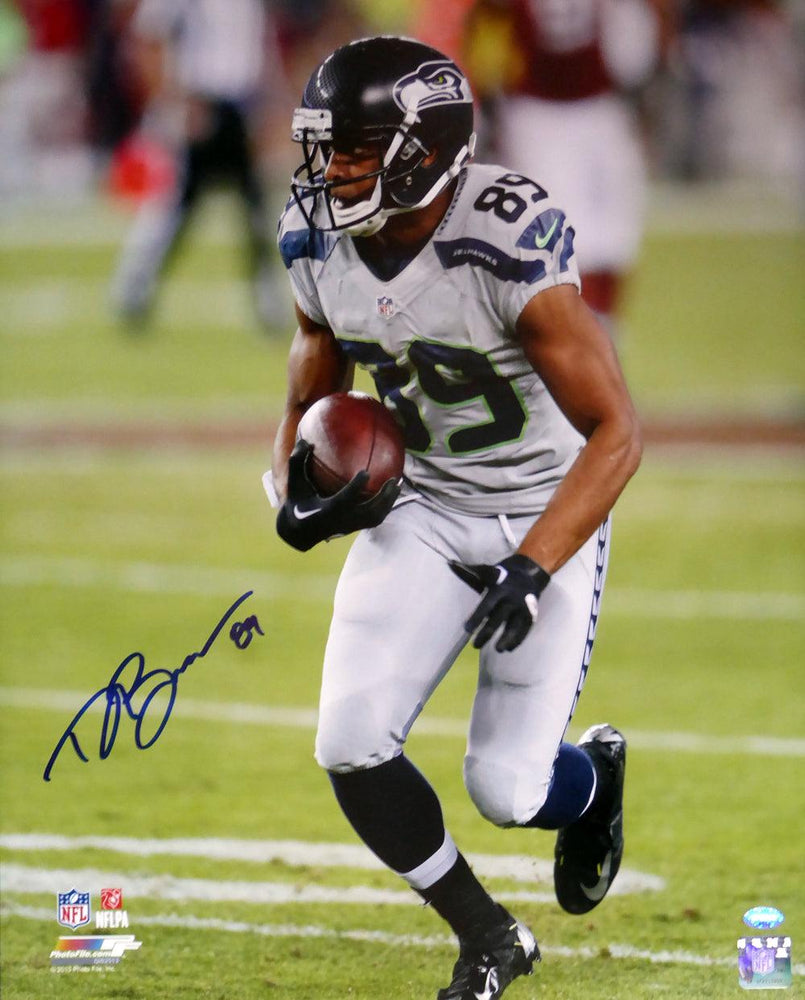 Doug Baldwin Autographed 16x20 Photo Seattle Seahawks In Blue MCS Holo Stock #104874 - RSA