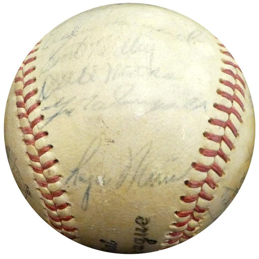 1960 New York Yankees Autographed Official Little League Baseball With 25 Total Signatures Including Roger Maris & Yogi Berra PSA/DNA #K49523 - RSA