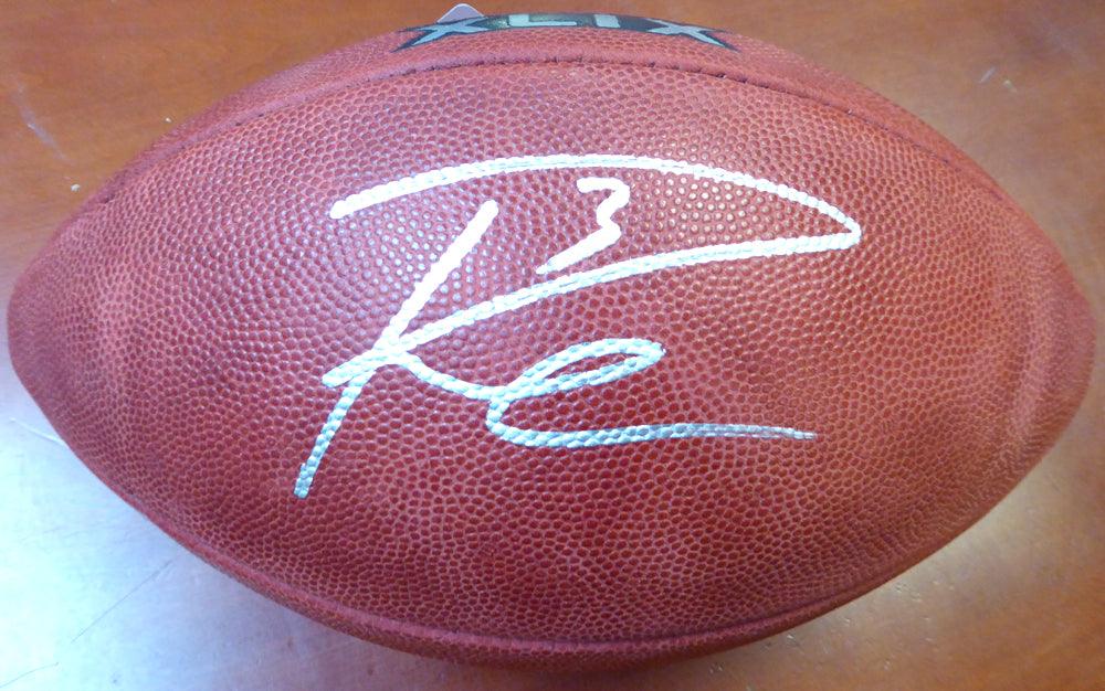 Russell Wilson Autographed Super Bowl XLIX Leather Football Seattle Seahawks RW Holo Stock #105020 - RSA