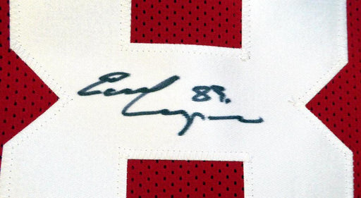 San Francisco 49ers Earl Cooper Autographed Red Jersey PSA/DNA Stock #105034 - RSA